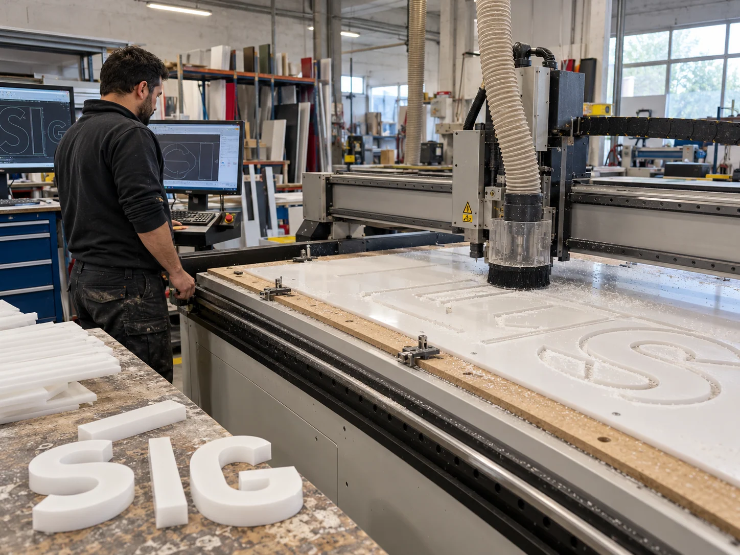Lion Sign – CNC-gefräste Acrylbuchstaben für präzise gefertigte Werbeschilder und Profilbuchstaben.
